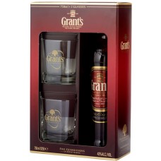 Grant’s Family Reserve Blended Scotch Whisky with 2 glasses 0.75