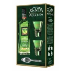 Xenta Absenta 0.7 Gift Box with 2 glasses and 1 spoon